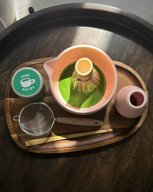 good matcha starter kit - blush pink