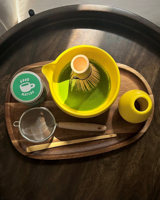 good matcha starter kit - bright yellow