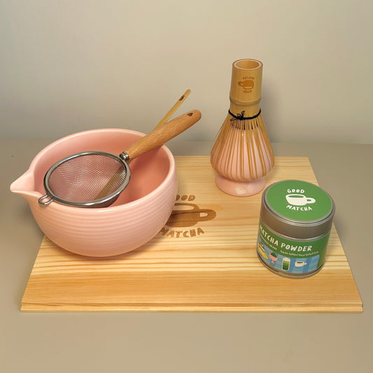 good matcha starter kit - blush pink